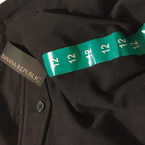 NWT Banana Republic Women's Pleated Short Black 12 - Picture 6 of 6